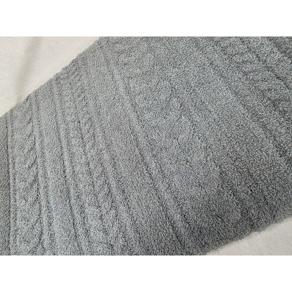 Barefoot Dreams CozyChic Cable Throw Blanket – Carbon (45" x 60") - Picture 8 of 8